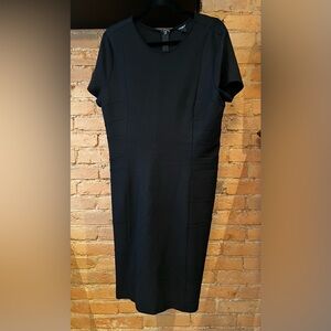 Ann Taylor Black Sheath Dress - size 12